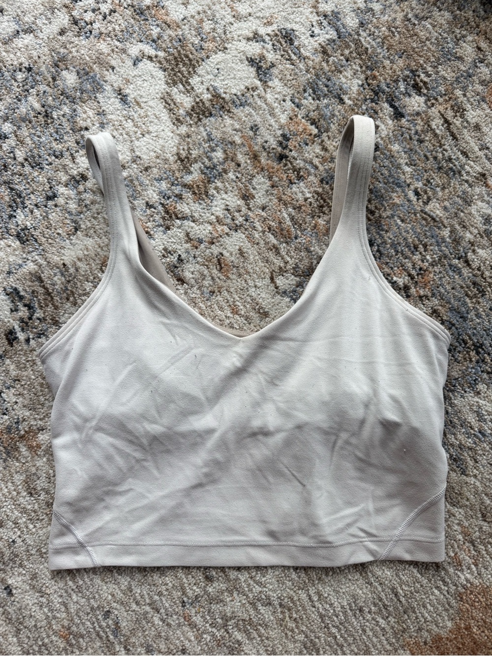 lululemon athletica Light Beige Tank Top